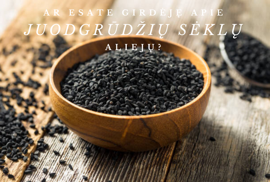 Ekologiškas Juodgrūdžių Aliejus 200 ml