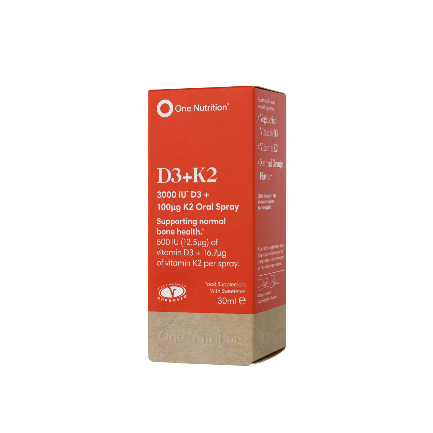 One Nutrition purškalas su vitaminais D3 ir K2