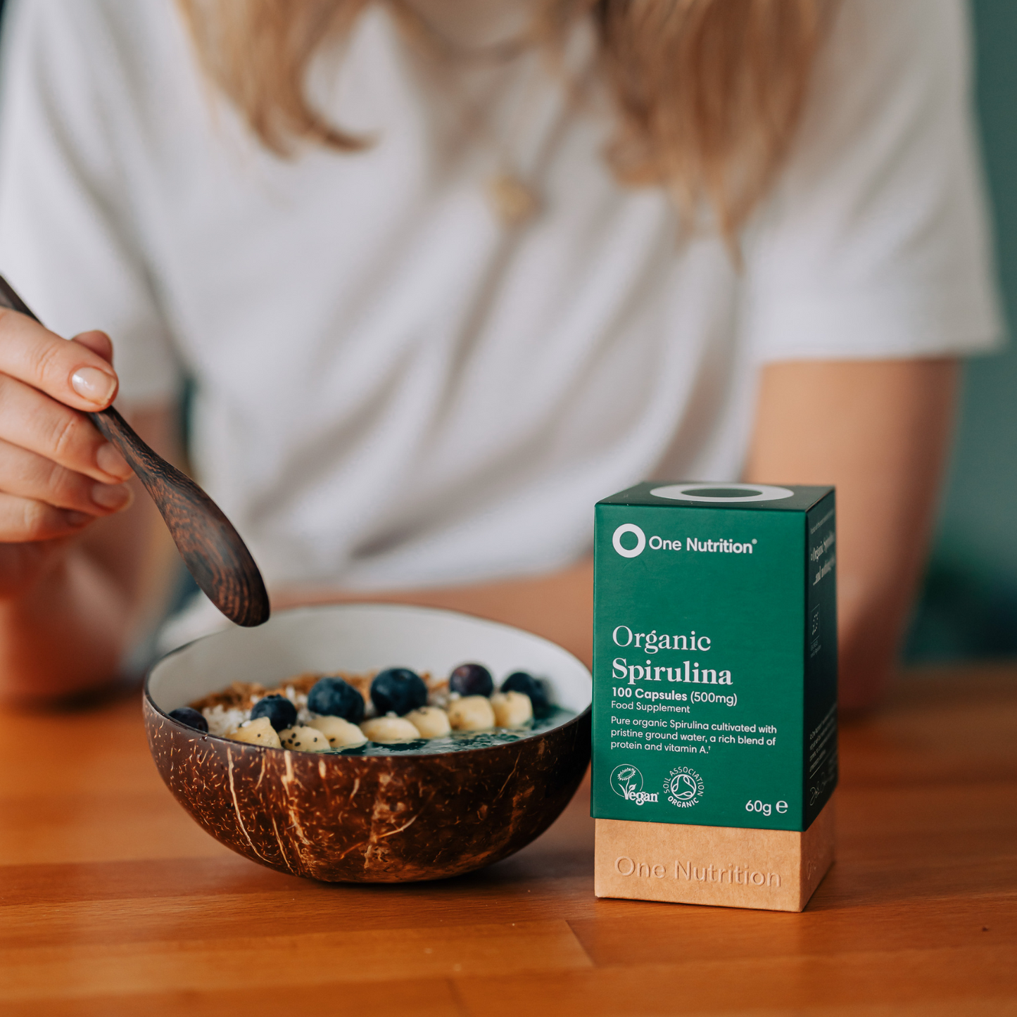 Ekologiška Spirulina 100 veg. kapsulių