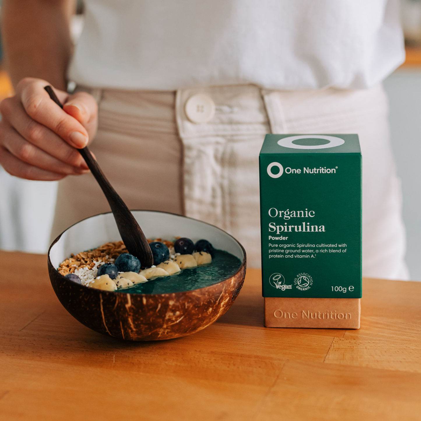 Ekologiška Spirulina 100g miltelių