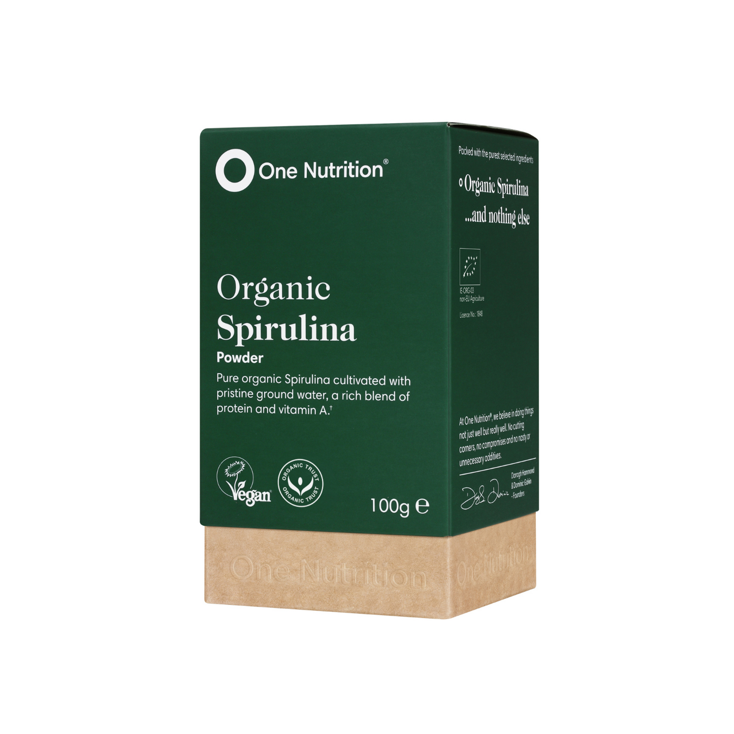 One Nutrition Ekologiška spirulina 100g miltelių