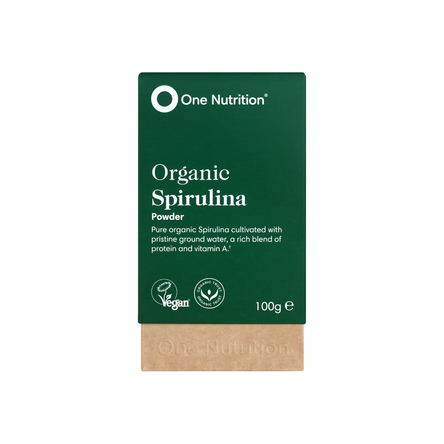 One Nutrition Ekologiška spirulina 100g miltelių