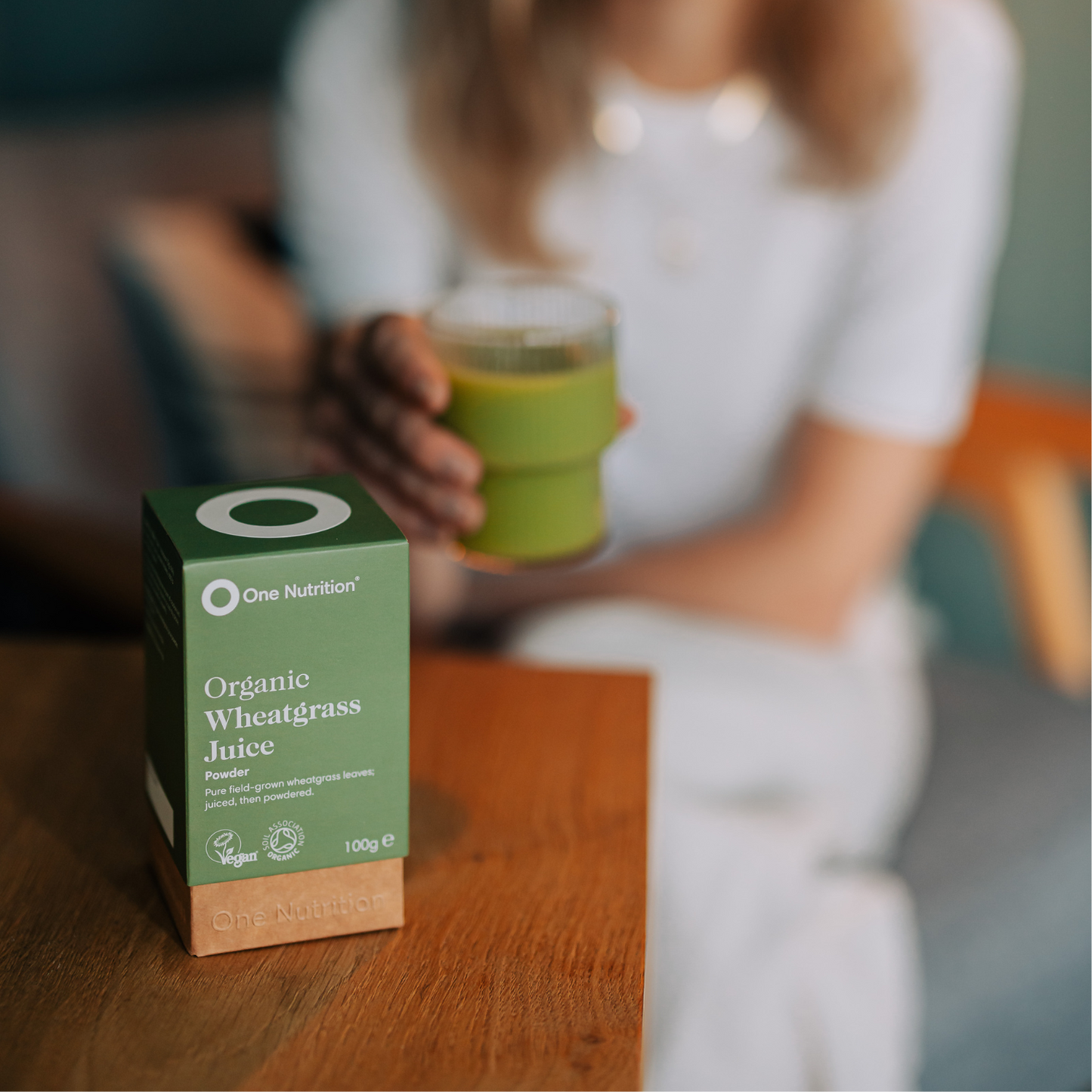 One Nutrition Ekologiškos kviečių želmenų sultys (Wheatgrass Juice) 100 g. milteliai