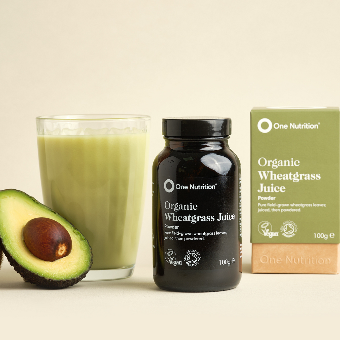 One Nutrition Ekologiškos kviečių želmenų sultys (Wheatgrass Juice) 100 g. milteliai