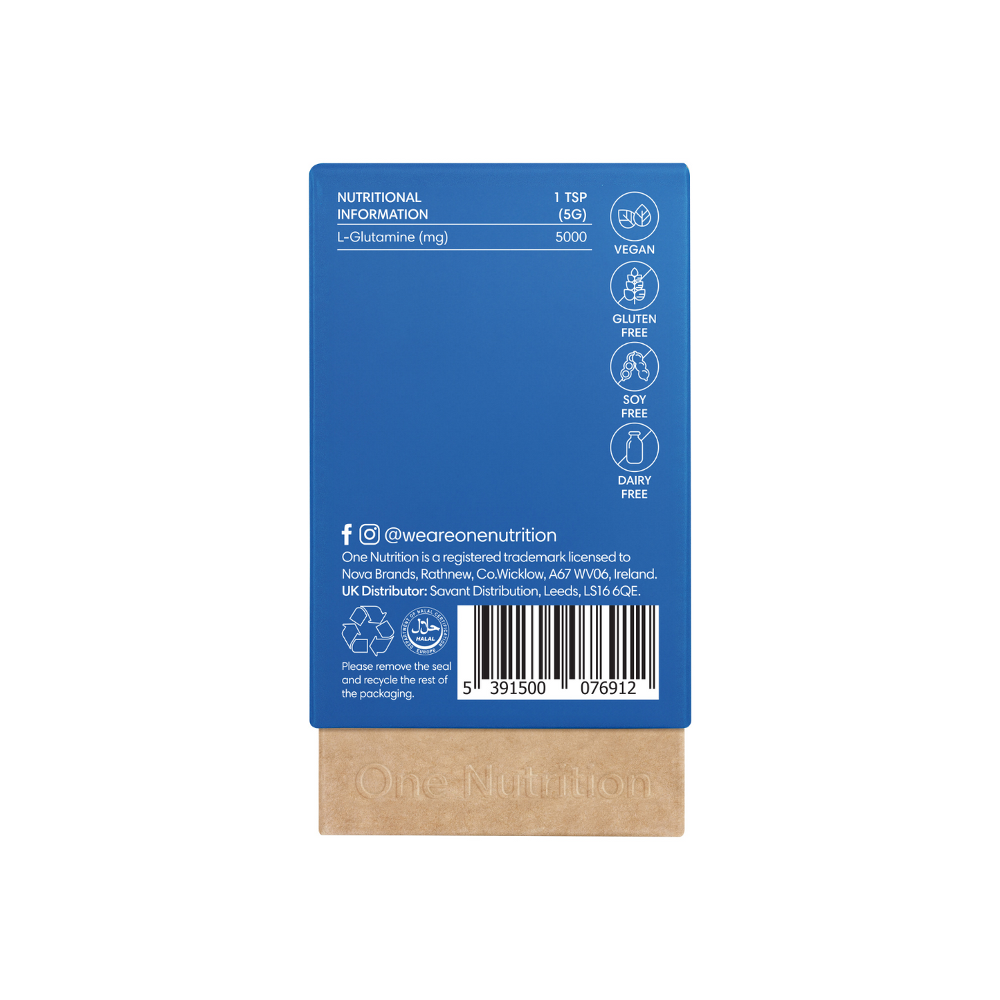 One Nutrition Glutaminas (L-Glutamine) 150 g