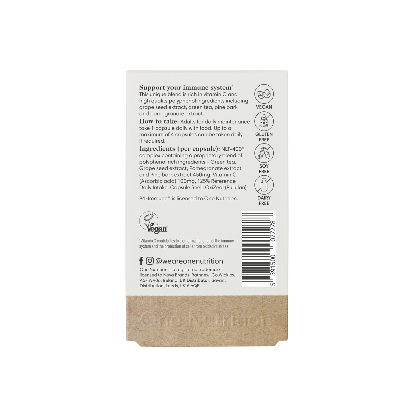 One Nutrition P4-Immune 30 kapsulių