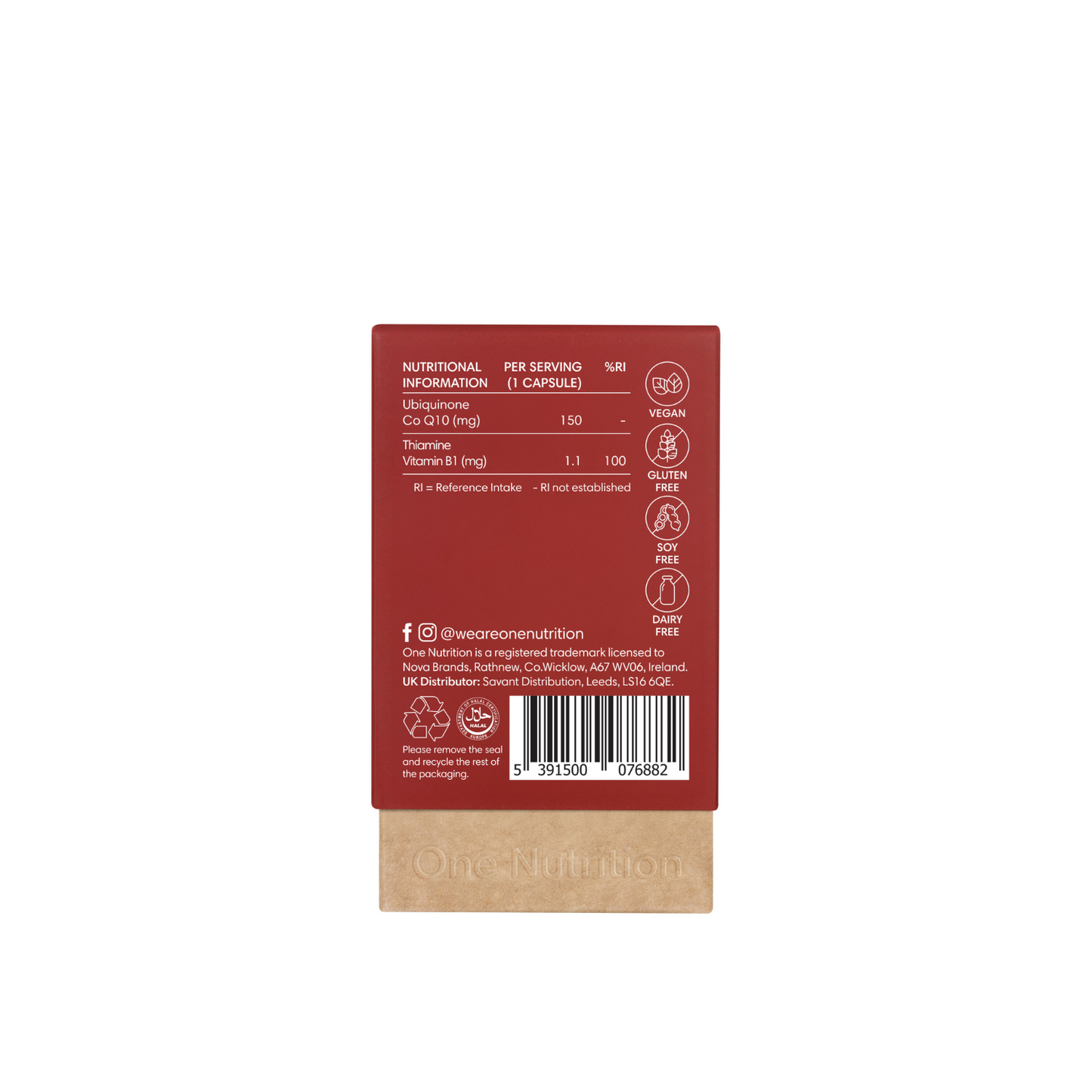 One Nutrition Q10-Max 30 kapsulių (150mg) - Sveika Širdis