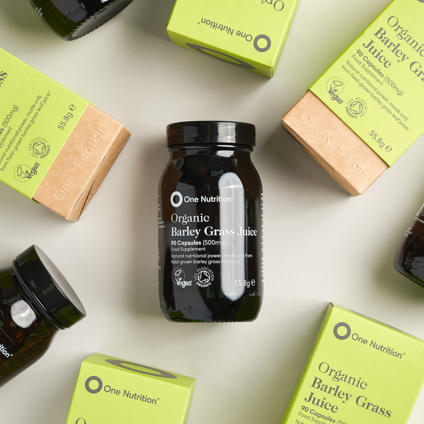 One Nutrition ekologiški miežių želmenų sulčių milteliai