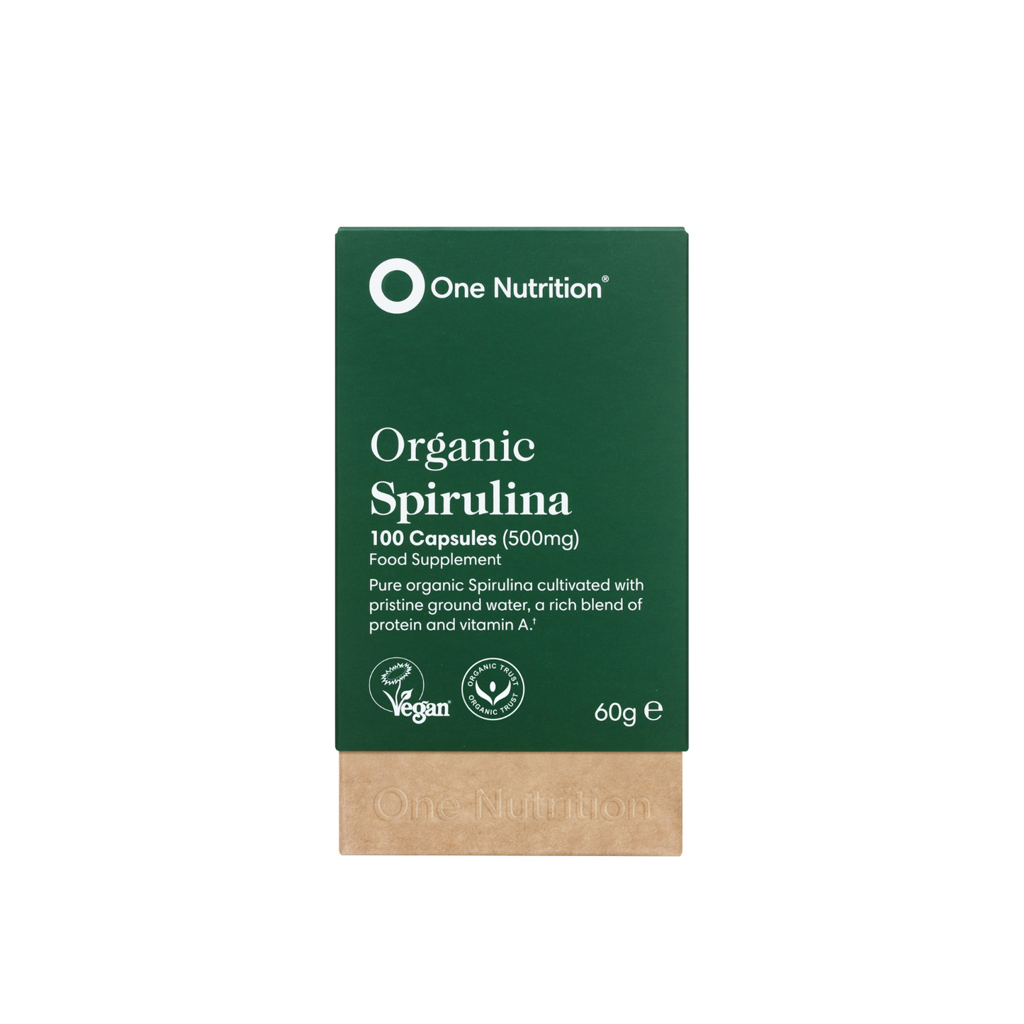 One Nutrition Ekologiška Spirulina 100 veg. kapsulių