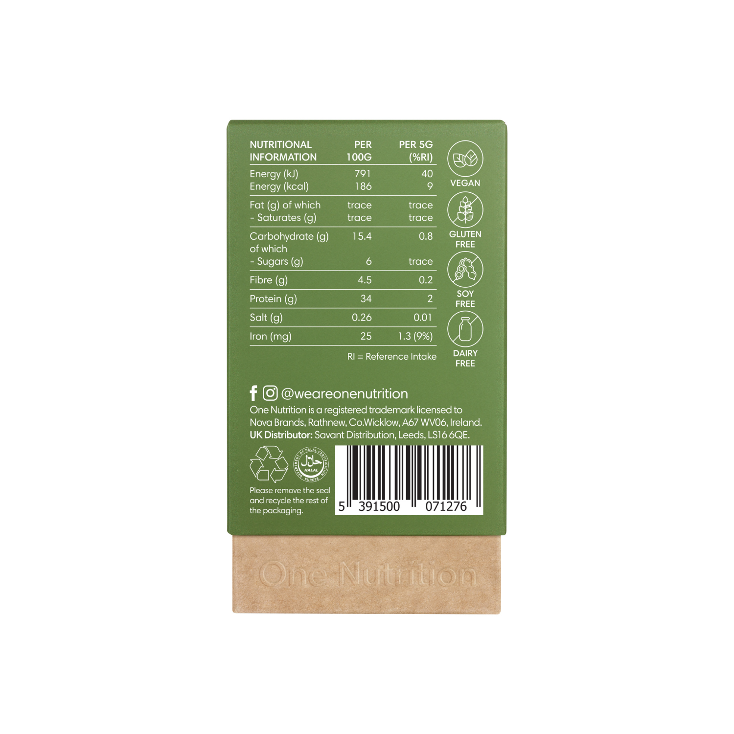 One Nutrition Ekologiškos kviečių želmenų sultys (Wheatgrass Juice) 100 g. milteliai